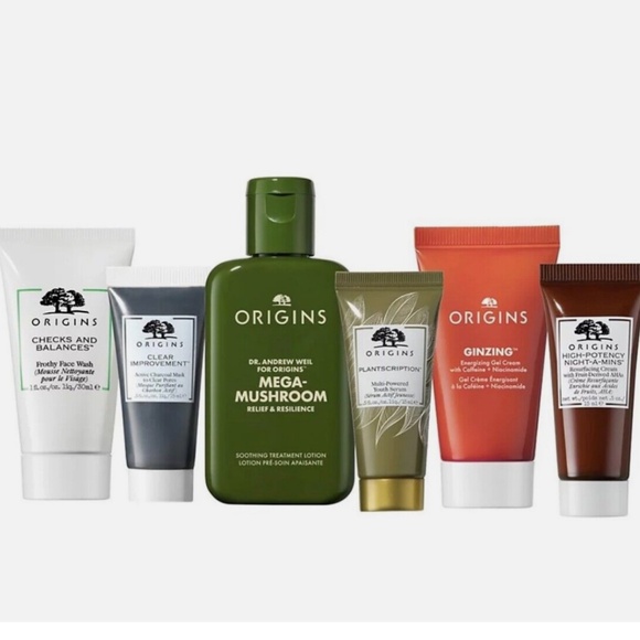 Origins Gift Set Mega Mushroom Night-a-mins Mask Plantscription NEW BOX - Picture 2 of 6